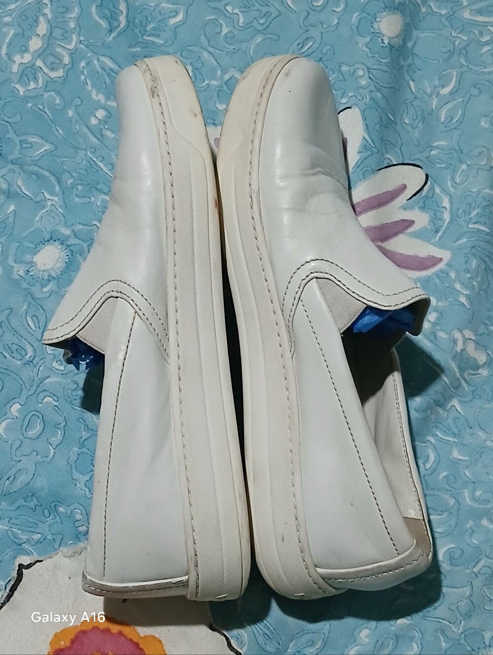 PRADA Solid White Leather Women’s Shoes Slip On Sneakers Size 37. US7 - Picture 6 of 10